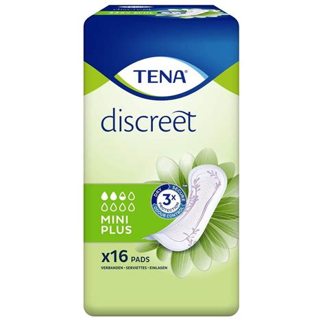 Tena Discreet Ultra Mini Plus Packs Of