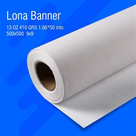 Lona 13oz Para Impresión Front Blanca 106x50m 410 Gr Rollo Mercado Libre