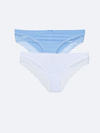 LCW DREAM Ženske čipkaste bikini gaćice 2 pakovanja S2IK41Z8 JYX LC Waikiki