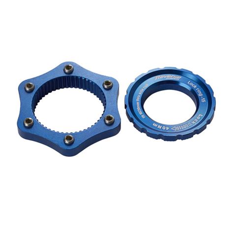 Reverse Rotor Adapter Center Lock To 6 Bolt Blue Bikeparts