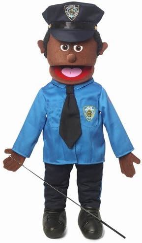 Amazon Policeman Black Male Full Body Ventriloquist Style