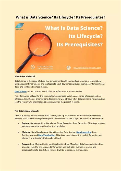 Ppt What Is Data Science Its Lifecycle Its Prerequisites Powerpoint