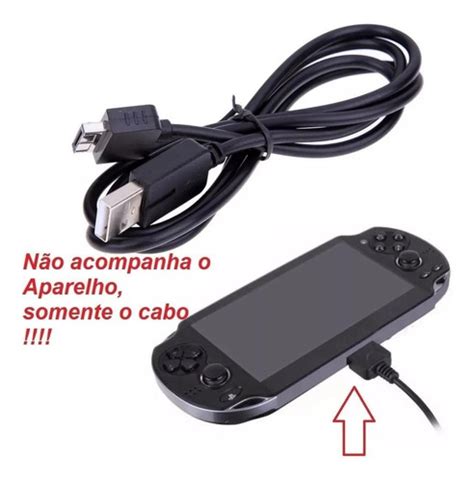 Cabo Usb 2 Em 1 Carregador Transferência Pch 1010 Fat Psvita