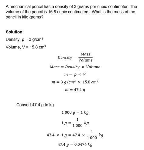 Density Examples