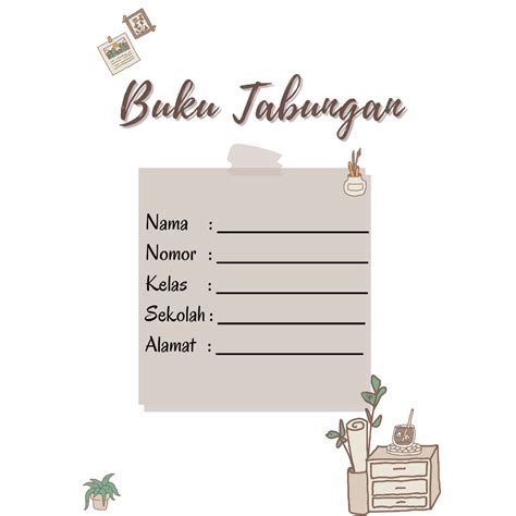 Jual Buku Tabungan Anak Sekolah Buku Tabungan Kekinian Buku