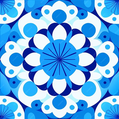 premium vector blue  white pattern   blue background
