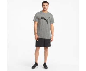 Puma Favourite Heather Cat Trainings T Shirt Grey Heather Black Ab 14