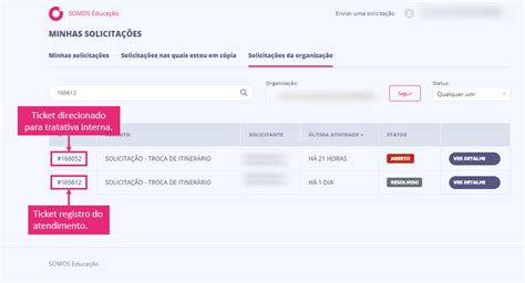 Como Consultar O Status Do Meu Ticket Solicita O Somos Educa O