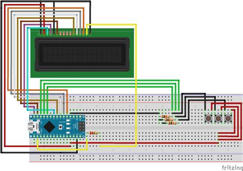 Arduino Nano LCD Stopwatch Without Potentiometer Hackster Io