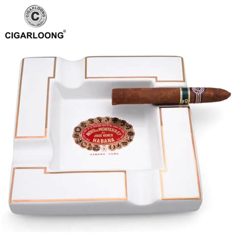 Cigarloong Eggplant Cigar Ashtray Ceramic Creative Large Caliber Cigar