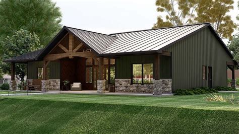 Craftsman Style House Plan With Bed Bath Barn Style House