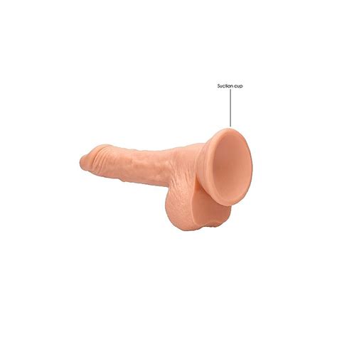 Realistische Dildo Met Ballen Dong Inch Huidskleur Kopen Bij Sextoyland