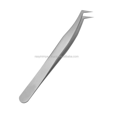 Stainless Steel Tweezer Set Slanted Extension Applicator Volume Eyelash