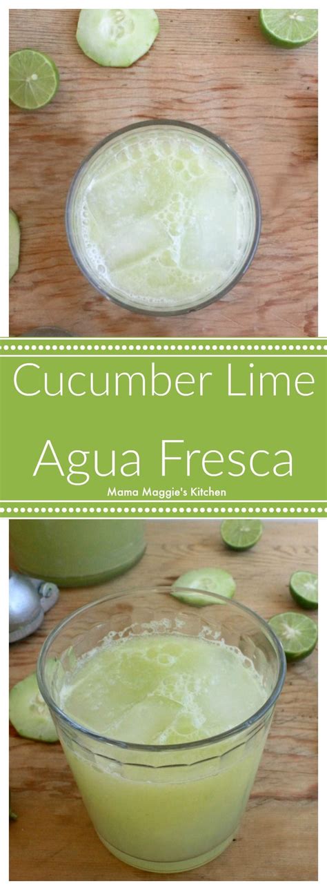 Cucumber Lime Agua Fresca Is A Popular Warm Weather Drink In Mexico Light And Refreshing And