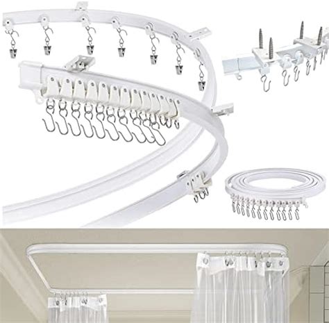 Flexible Bendable Ceiling Curtain Track M Ceiling Mounted Curtain