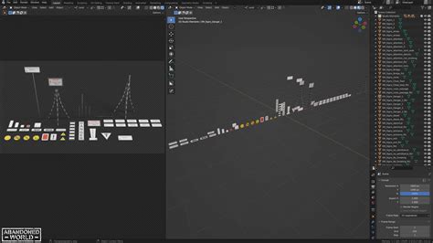 Signs for Subway Tunnels - 3D Model by Abandoned World