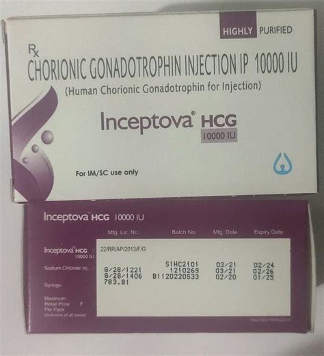 Chorionic Gonadotropin Injection Ip 10000 IU Packaging Type Vial At