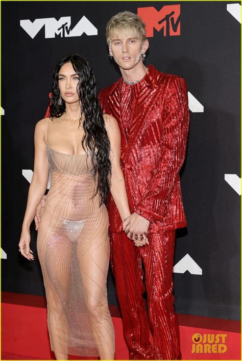 Megan Fox Wears Completely Sheer Dress At MTV VMAs 2021 With Boyfriend