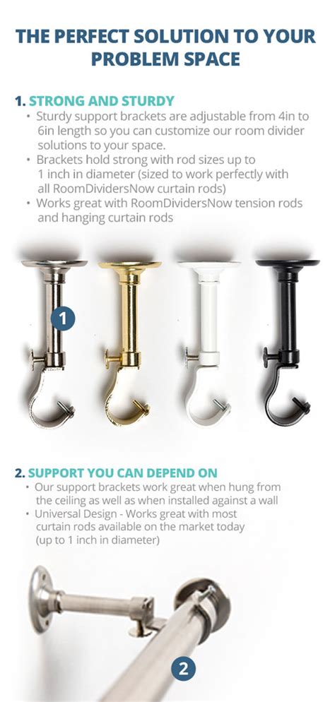 Roomdividersnow Support Brackets