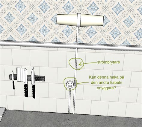 Vill koppla in ojordad lampa i köket samt få med uttag i samma