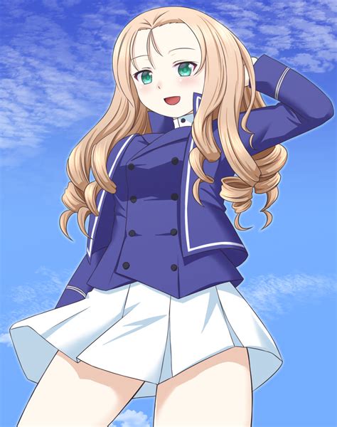 Safebooru 1girl Bc Freedom Military Uniform Beni Bluebluesky Blonde Hair Blue Jacket Blue