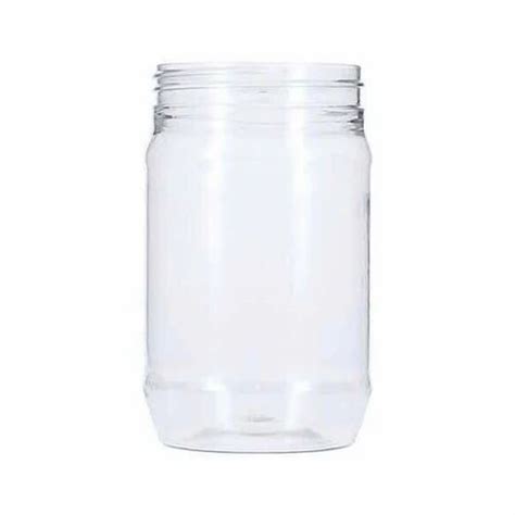 Transparent Round 750 Ml PET Jar For Packaging Size 8 Inch H At Rs