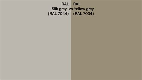 RAL Silk Grey Vs Yellow Grey Side By Side Comparison