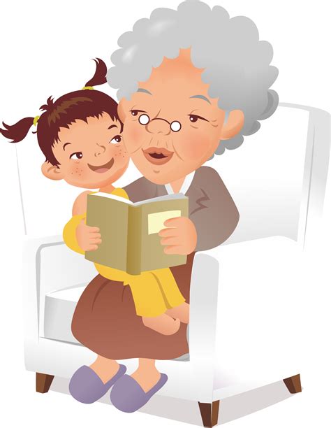 Cartoon Grandparents Grandparents Clipart Elderly Children Clip