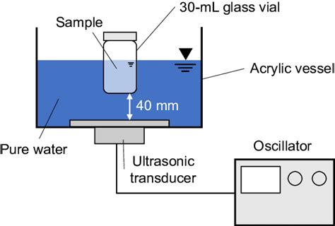 Experimental Setup For Indirect Ultrasonic Irradiation Download Scientific Diagram