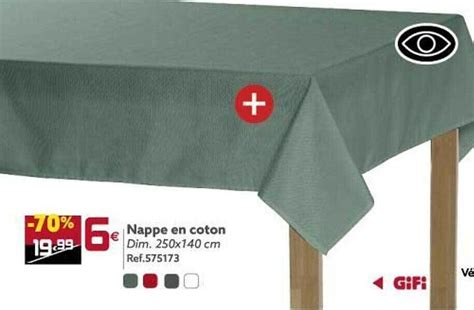 Promo Nappe En Coton Chez Gifi