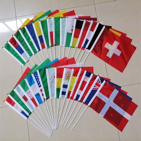 Looking For Hand Held Flags With Poles Word Cup Countries Small Hand