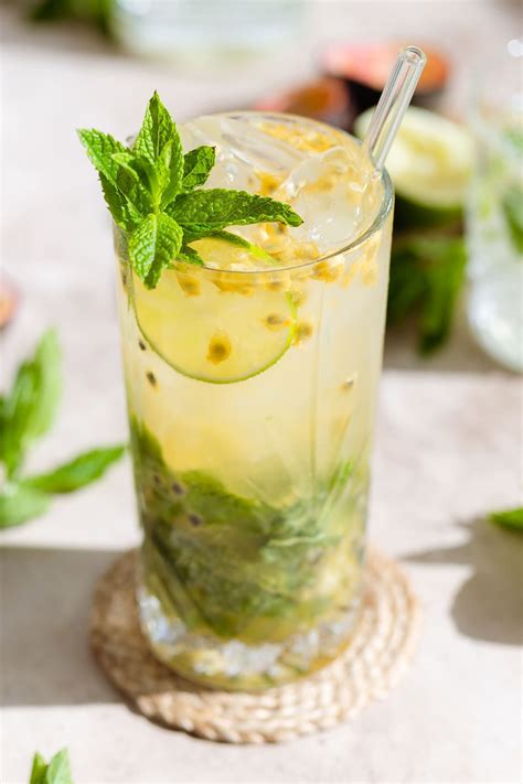 Passion Fruit Mojito The Healthful Ideas Perfect Summer Drink