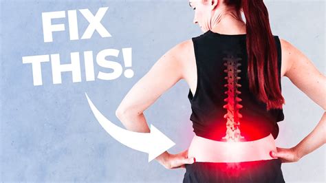 FIX Lower Back Pain In 3 Steps Seriously YouTube