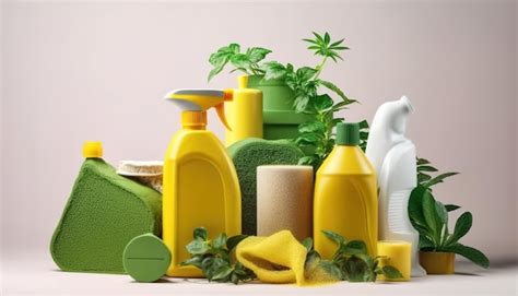 Premium AI Image | household cleaning products