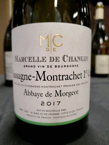 Marcelle De Changey Chassagne Montrachet 1er Cru Abbaye De Morgeot