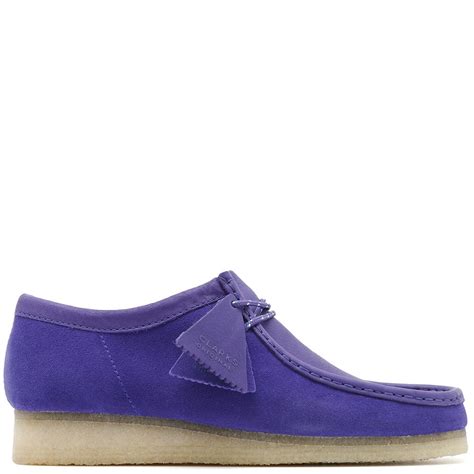 Clarks Wallabee Boot Purple Combi Suede Garmentory