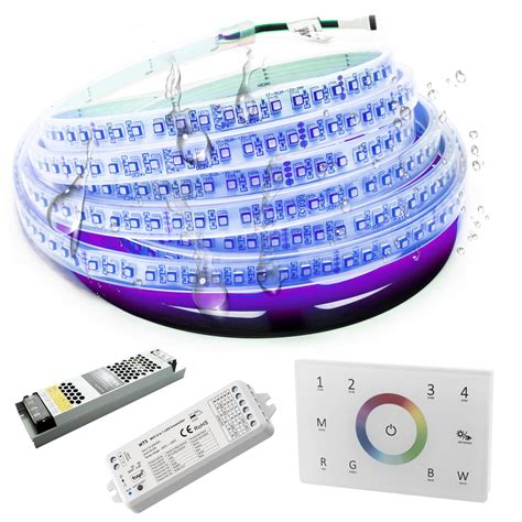 Kit Striscia Led Rgb V Ip Smart Wifi Cromoterapia Pannello Rf Box