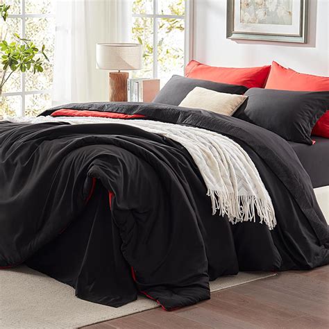 Amazon Anluoer Queen Size Bed In A Bag 7 Pieces Black Bed