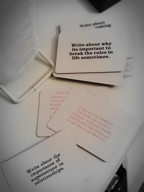 54 Writing Prompt Cards