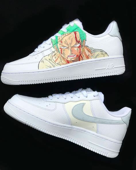 One Piece Zoro X Law Air Force 1 Custom In 2022 Air Force 1 Custom