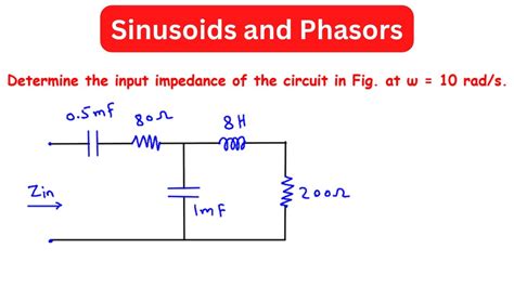 Determine The Input Impedance Of The Circuit In Fig At Rad S