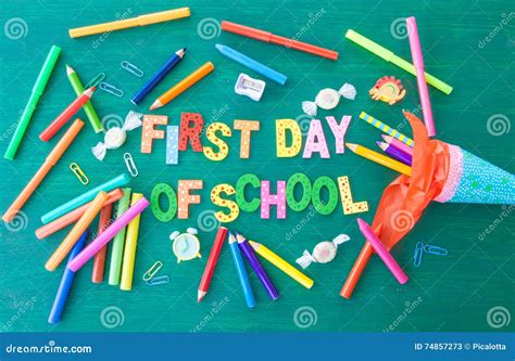 Background For The First Day Of School Stock Image Image Of Sharpener