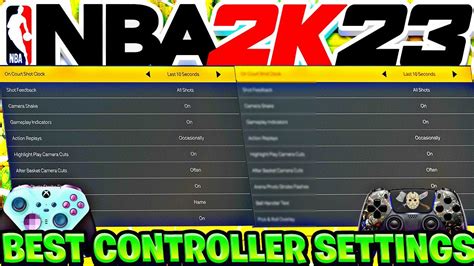 NEW BEST CONTROLLER SETTINGS IN NBA 2K23 COACH SETTINGS ETC WORKS