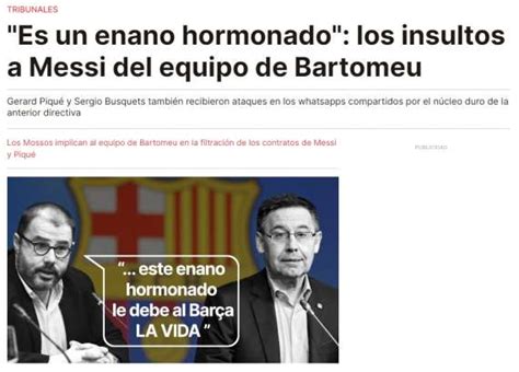 Escándalo En Barcelona Por Messi Rata De Cloaca Y Enano Hormonado Mendoza Post