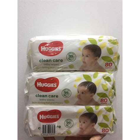 Huggies Clean Care Baby Wipes 80 Sheets X 3 Packs 240pcs Shopee