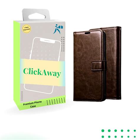 Clickaway Lava Agni G Leather Finish Flip Back Cover Inside Pockets