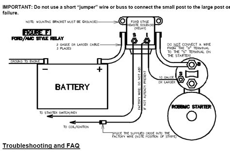 Ford Starter Solenoid Wiring