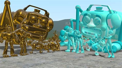 All Golden Fnaf Security Breach Animatronics Vs All Diamond Glamrock