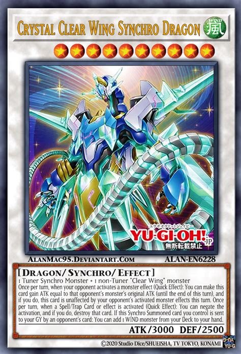 Crystal Clear Wing Synchro Dragon By AlanMac95 On DeviantArt Custom