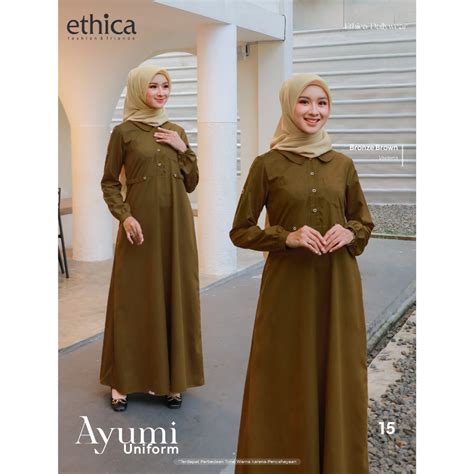 Jual AYUMI UNIFORM 15 BRONZE BROWN DRESS CODE SERAGAM KERJA ETHICA